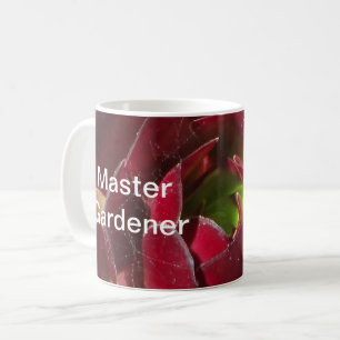 Master Gardener Red Succulent Photo Landscaper Coffee Mug