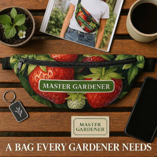 Master Gardener Strawberry Print Bum Bags
