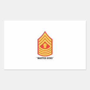Master Guns Rectangular Sticker