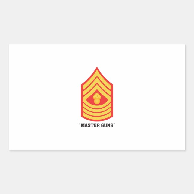 Master Guns Rectangular Sticker (Front)