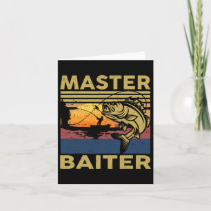 Master Iter Fishing-shirt Funny Grandpa B Dad Gift Card