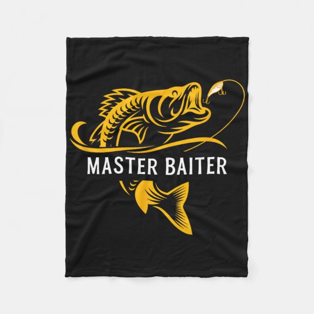 Master Iter - Funny Fishing  Fleece Blanket (Front)