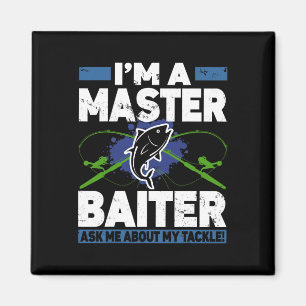 Master Iter Shirt Funny Fishing Fisherman Fish Magnet