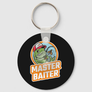 Master Iter Vintage B Fishing Funny Angler 1  Key Ring