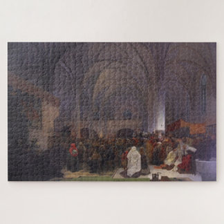 Master Jan Hus Preaching - Alphonse Mucha Jigsaw Puzzle