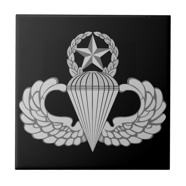 Master Jump/Parachutist Wings Tile (Front)