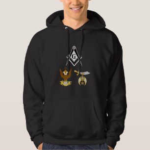 Master Mason 33rd Degree Shrine AASR Noble Masonic Hoodie
