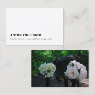 master minimal reduced business card