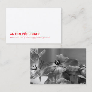 master minimal reduced business card