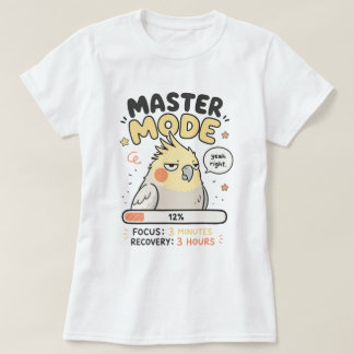 Master Mode Cockatiel Meme PNG | Funny Burnout Pro T-Shirt