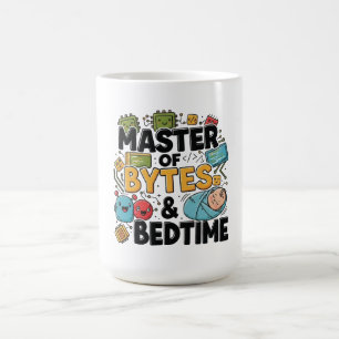 Master of Bytes and Bedtime Dad T-Shirt Coffee Mug