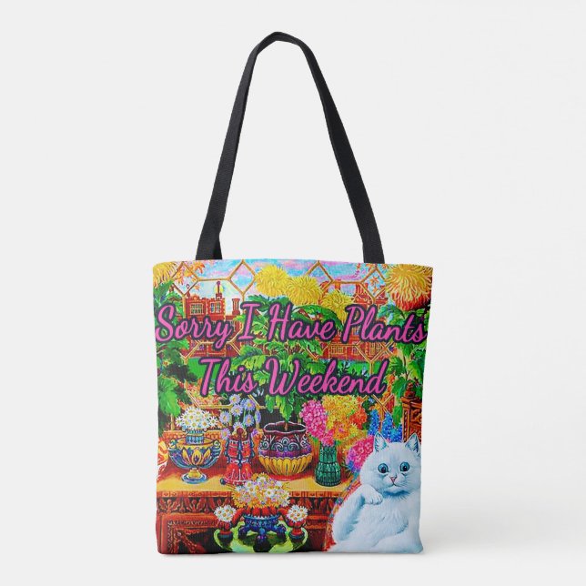 Master of Cat College by Louis Wain Tote Bag (Back)