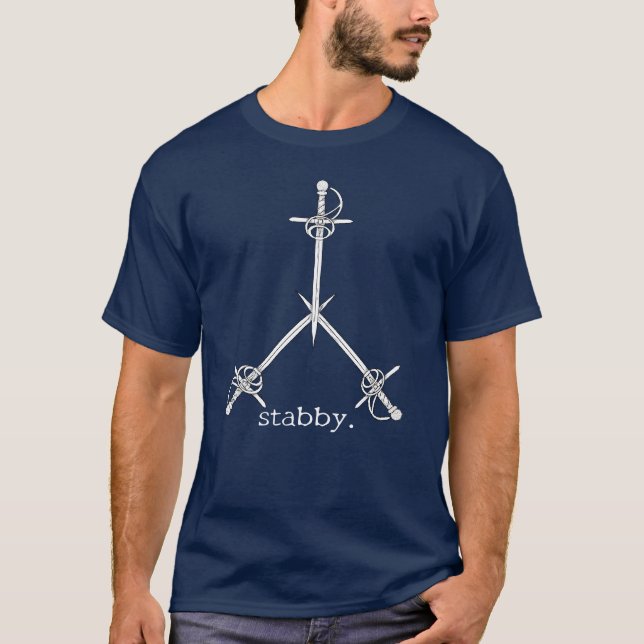 Master of Defence Stabby T-Shirt (Front)