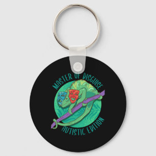 Master Of Disguise Masking Autism Awareness Month Key Ring