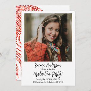 Master of Fine Arts Graduation Party Announcement