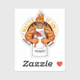 Master of Grill Fathers Day Gift BBQ Chef Dad