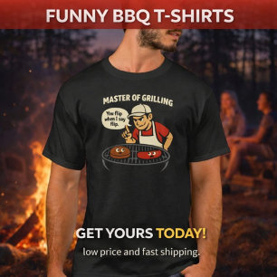 Master of Grilling Funny BBQ T-Shirt