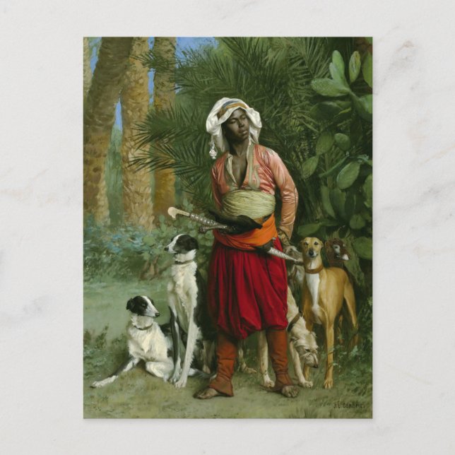 Master of Hounds by Gerome Postcard (Front)