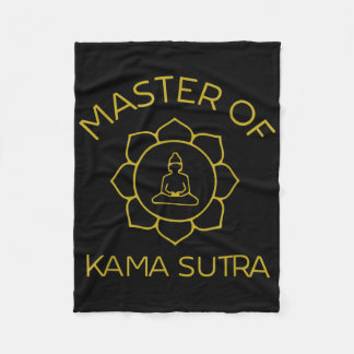 Master Of Kama Sutra Make Love Not War Yin Yang Ch Fleece Blanket