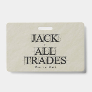 Master of Many Trades - ID Badge