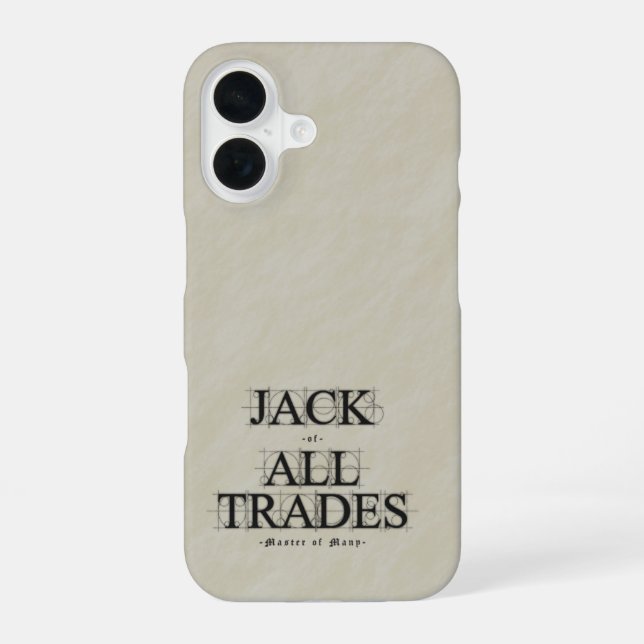 Master of Many Trades -  iPhone 16 Case (Back)