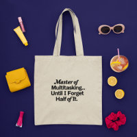 Master of Multitasking Funny Plain Typography