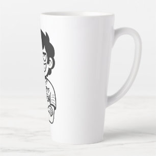 Master of Sarcasm humorous cartoon illustration La Latte Mug