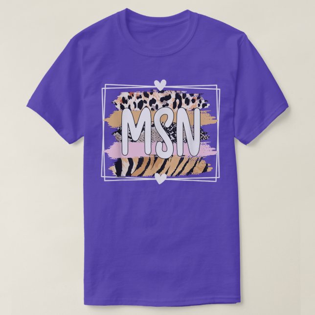 Master Of Science In Nursing Appreciation 1366 T-Shirt (Design Front)
