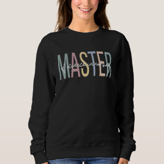 Master Of Science In Nursing Boho Nursing Master's Sweatshirt