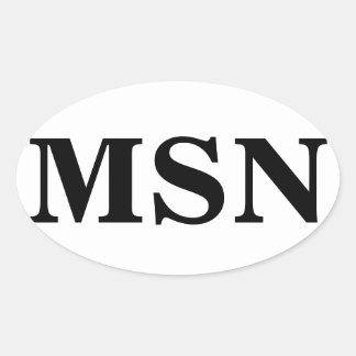 Master of Science in Nursing Oval Sticker