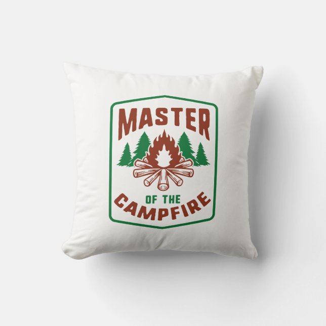 Master Of The Campfire Cushion (Front)