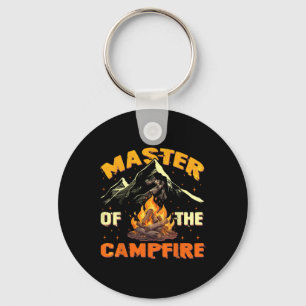 Master Of The Campfire Men Women Camping Funny Out Key Ring