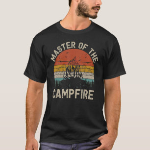 Master Of The Campfire Vintage Camping  Campers Te T-Shirt