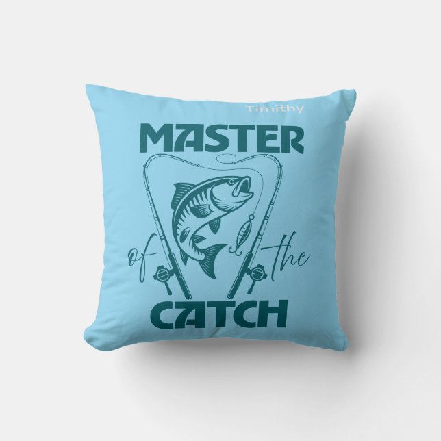 Master Of The Catch Custom SVG Graphic T-Shirt Cushion (Front)