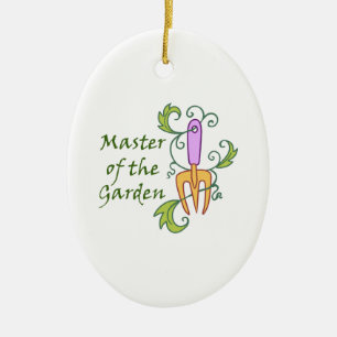MASTER OF THE GARDEN CERAMIC TREE DECORATION
