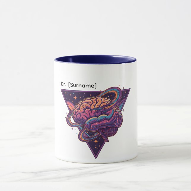 Master of the Mind - Personalized Dr. [Name] Mug (Center)
