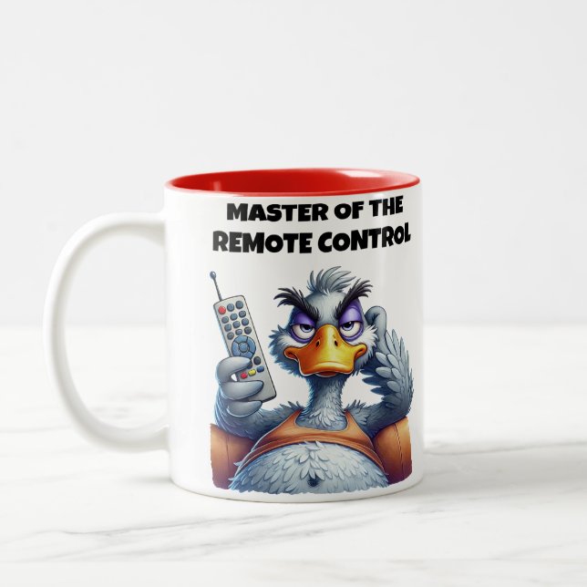 Master Of The remote Control Two-Tone Coffee Mug (Left)