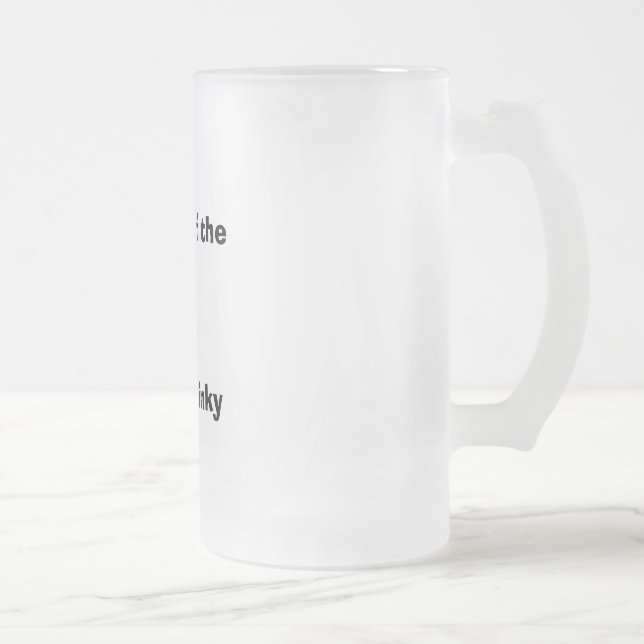 "Master of the stinky slinky " frosted mug (Right)