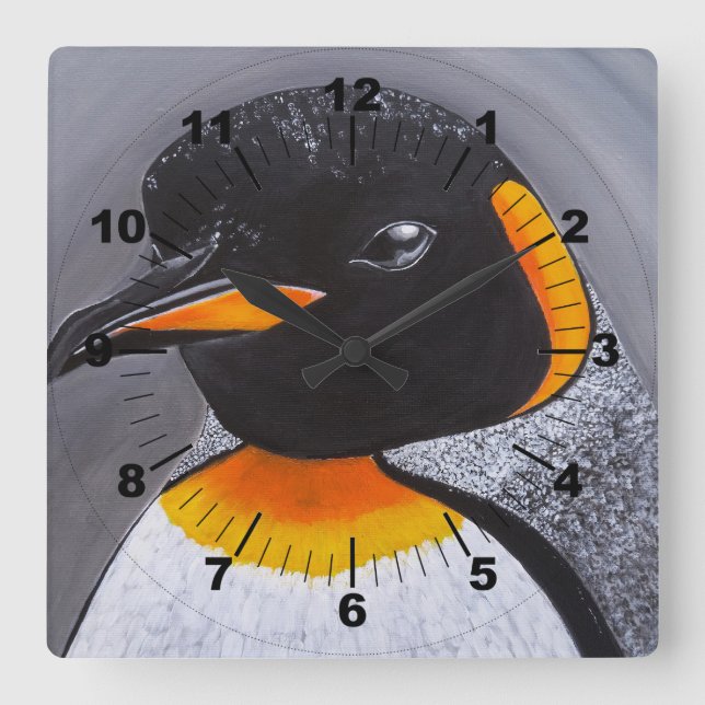Master of the Twilight Zone Painting by Alfred Fox Square Wall Clock (Front)