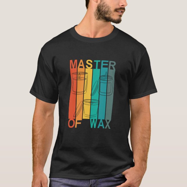 Master Of Wax Vintage Candle Making T-Shirt (Front)