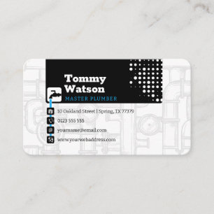 Master plumber   Handy Man Business Card