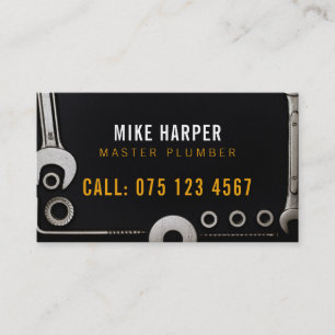 Master plumber Handy Man Business Card