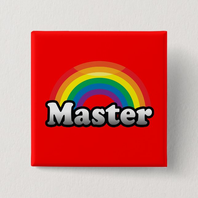 MASTER PRIDE 15 CM SQUARE BADGE (Front)
