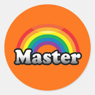 MASTER PRIDE CLASSIC ROUND STICKER