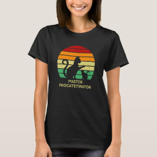 Master Procatstinator Cat Humor Kitten Lazy 1 T-Shirt