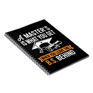 Master’s Degree MBA Masters Degree Graduation Notebook