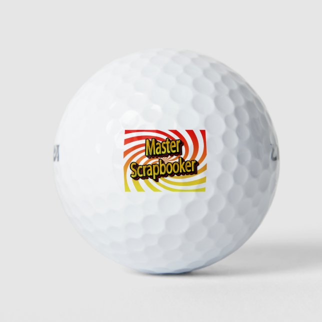 “Master Scrapbooker” Golf Balls (Front)