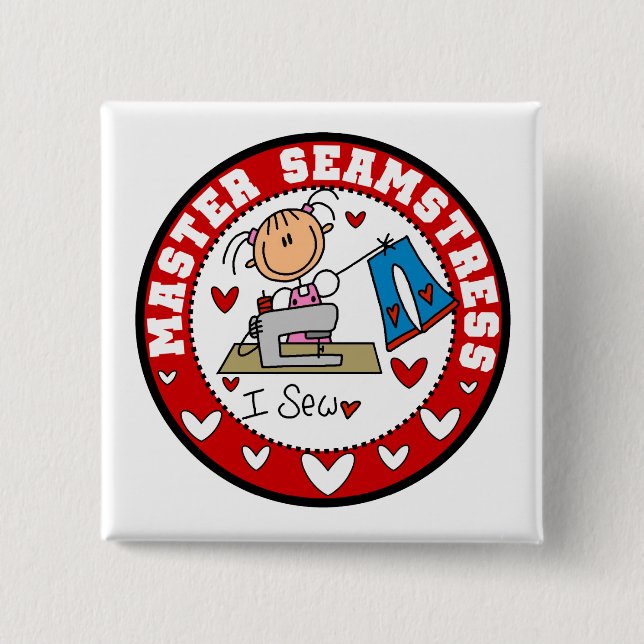 Master Seamstress 15 Cm Square Badge (Front)