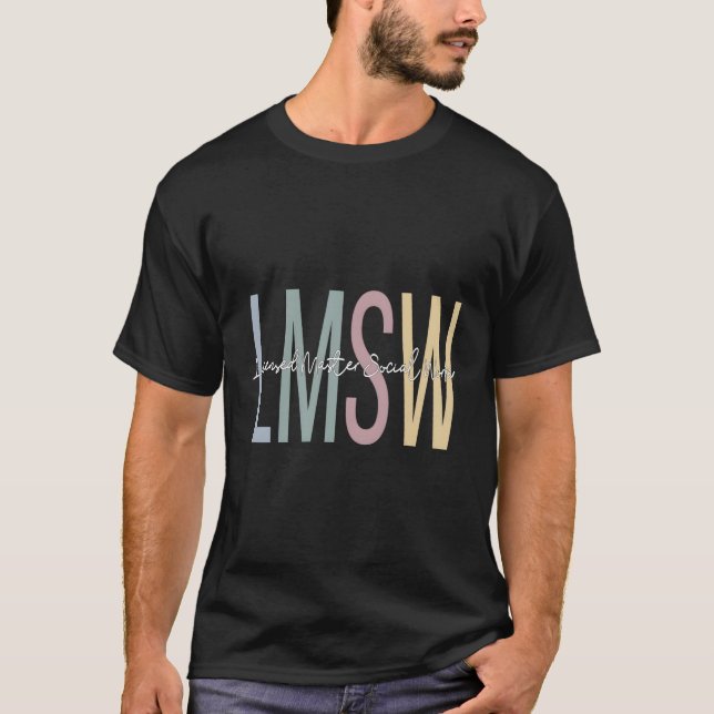 Master Social Worker Boho Lmsw T-Shirt (Front)