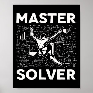 Master Solver Funny Rock Climbing Bouldering Wall Poster